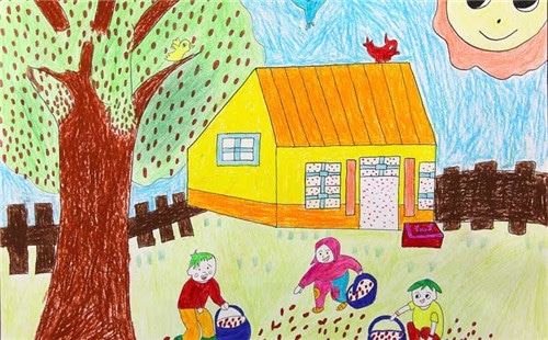 2020美丽乡村未来家园儿童画手抄报图片