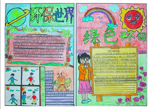 1594205106317557.jpg 2020小学生绿色低碳全面小康手抄报精选最新