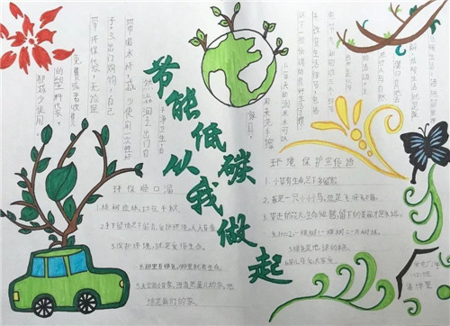 1594205107736191.jpg 2020小学生绿色低碳全面小康手抄报精选最新