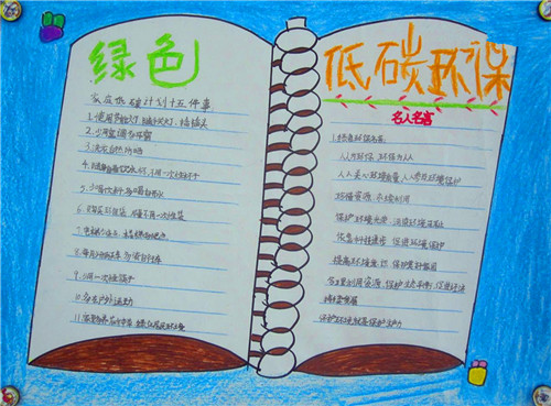 1594205566530377.jpg 2020绿色低碳全面小康手抄报图片精选最新