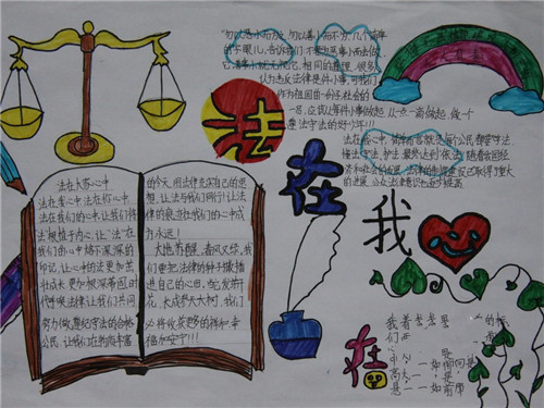 1598856379764825.jpg 2020民法典宣传手抄报简单漂亮小学生画画图片8张