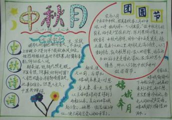 中秋节手抄报图片素材