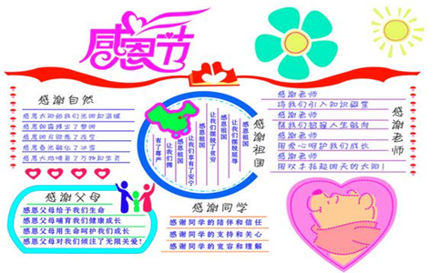 1603692123810635.jpg 赞美感恩节手抄报图片