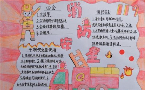 有关消防安全手抄报最新
