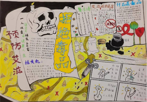 最新携手防疫抗艾共担健康责任手抄报