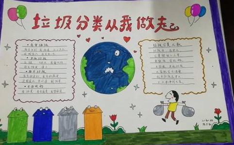环保垃圾分类手抄报简单又漂亮_垃圾分类手抄报内容