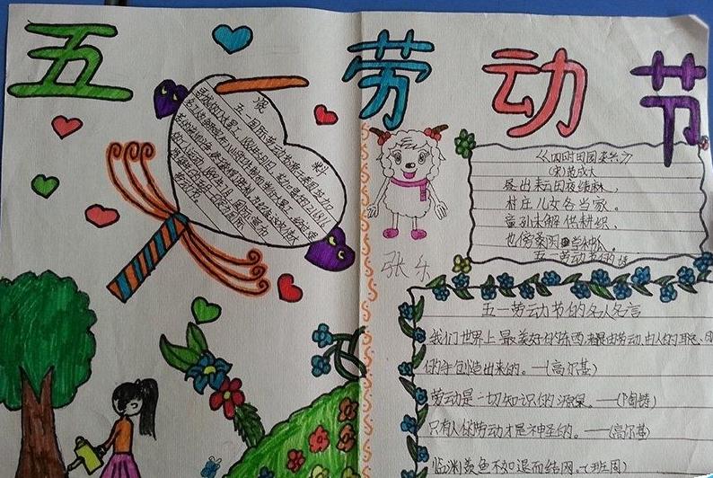 五一劳动节儿童手抄报 五一劳动节儿童手抄报