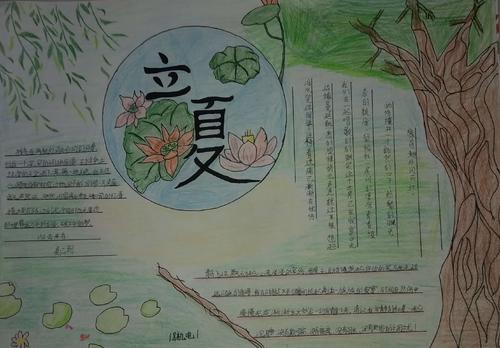 立夏节气手抄报 立夏节气手抄报