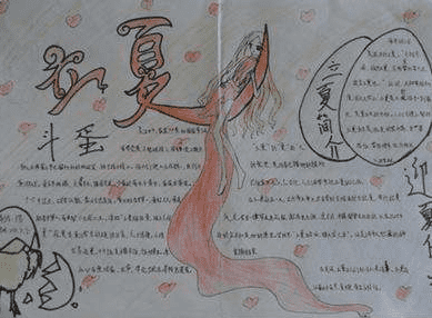 立夏节气手抄报 立夏节气手抄报