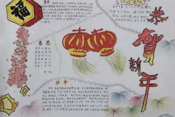 春节手抄报 春节手抄报