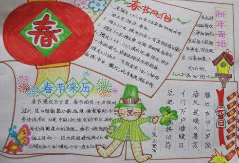 春节手抄报 春节手抄报