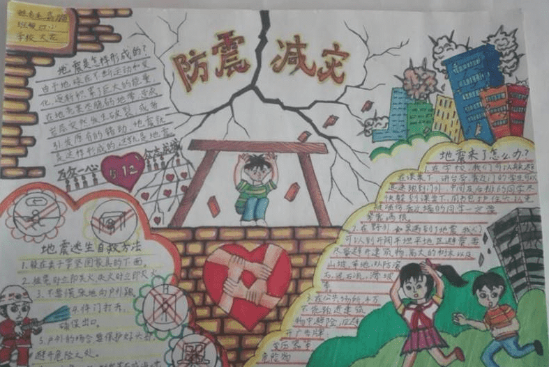 防震减灾手抄报资料