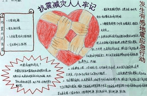 防震减灾手抄报资料