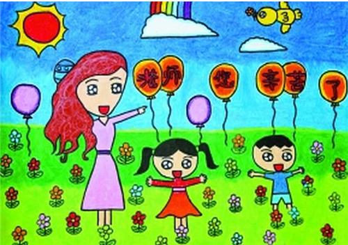 一年级简单又漂亮教师节手抄报 一年级简单又漂亮教师节手抄报图片