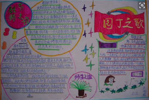 一年级简单又漂亮教师节手抄报 一年级简单又漂亮教师节手抄报图片