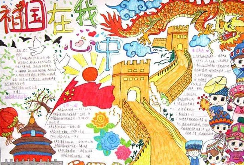 庆国庆手抄报图片