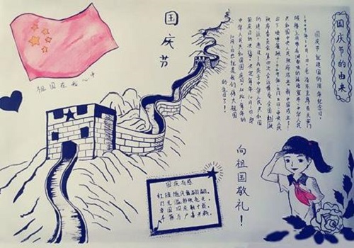 国庆节手抄报
