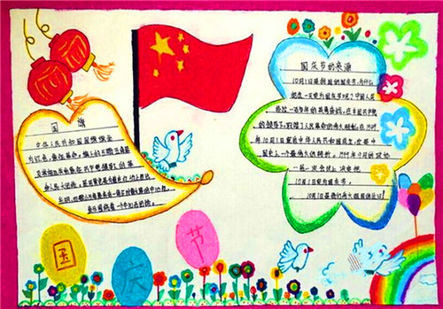 国庆73周年手抄报