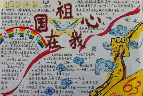 国庆节手抄报