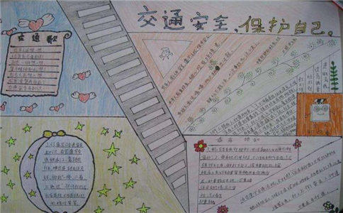 幼儿园交通安全手抄报画画素材