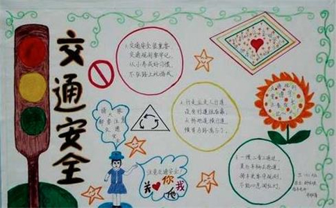 幼儿园交通安全手抄报画画素材