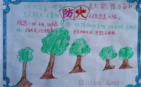 消防安全主题手抄报图片