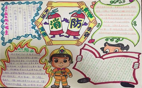 消防安全手抄报图片素材