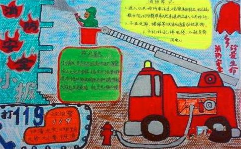 消防安全手抄报图片素材