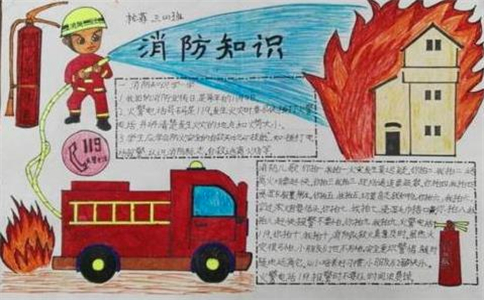 学校消防安全手抄报