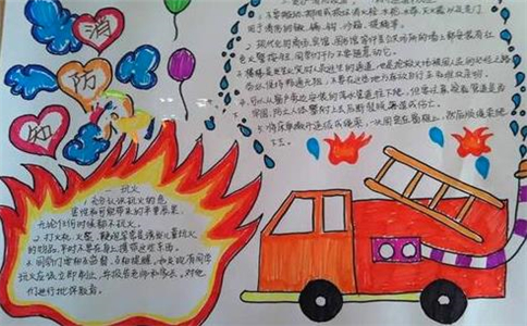 2022幼儿园消防安全手抄报精美图片