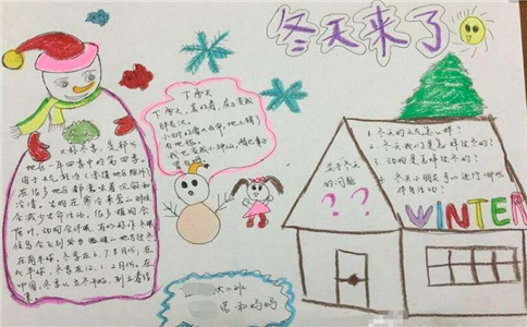 2022年24节气立冬手抄报获奖作品