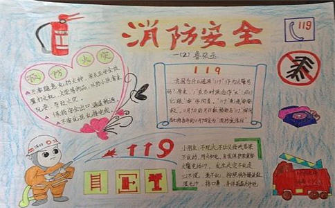 1604383917234844.jpg 消防日安全手抄报五年级漂亮字少