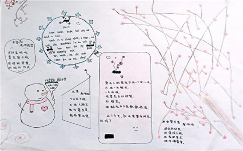 2022大雪节气手抄报简单好画字少