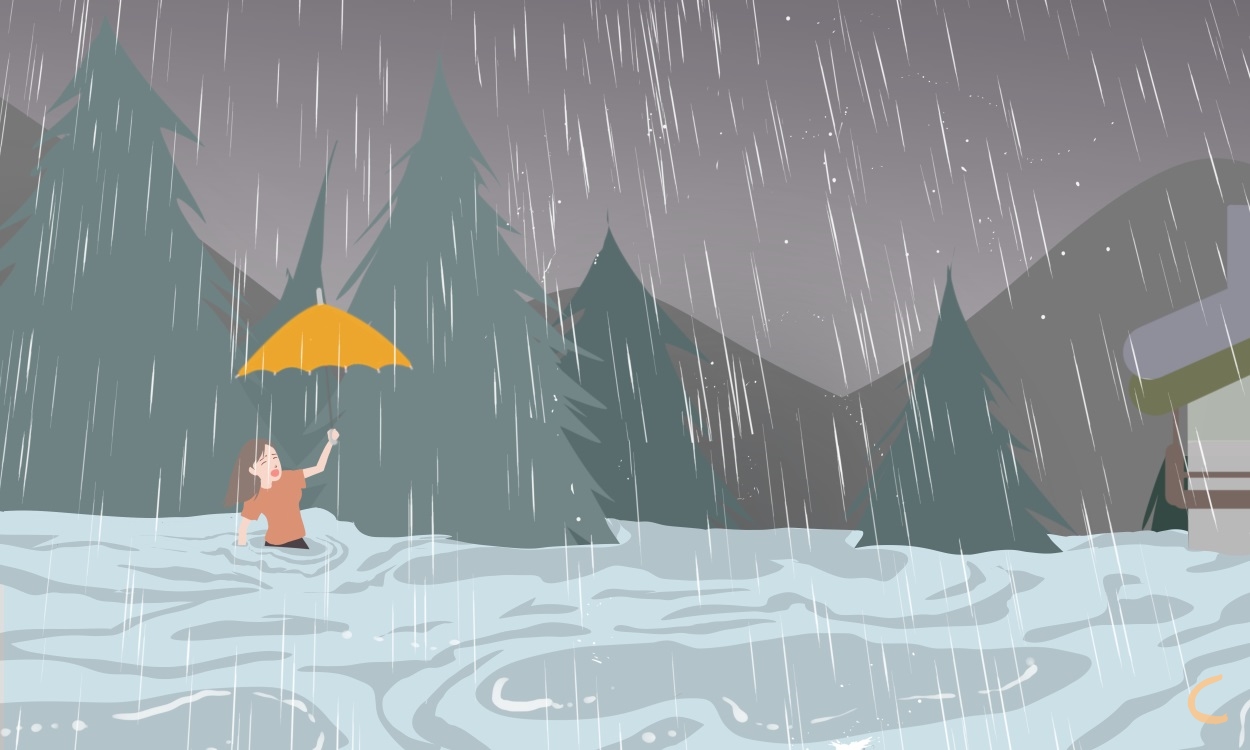 适合下雨天发的朋友圈句子可爱点