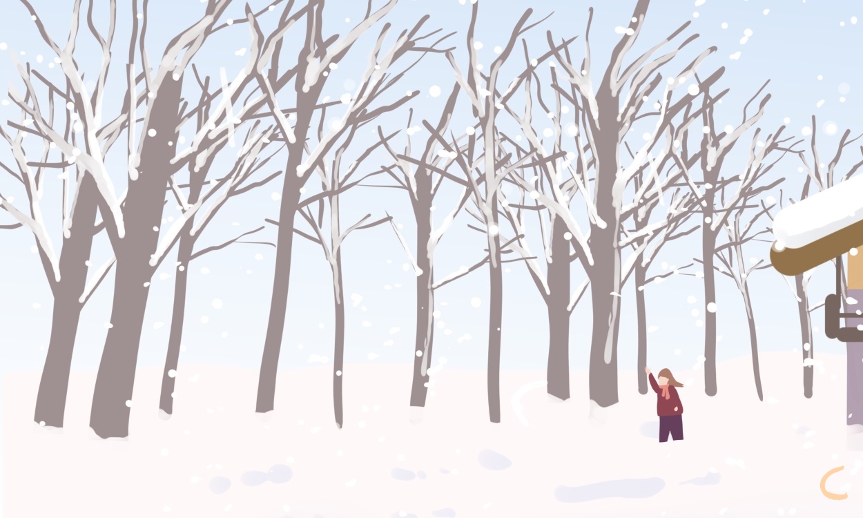 第一场雪的文案朋友圈